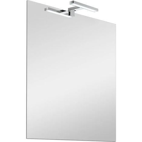 Specchio LED 50x60 cm reversibile con luce naturale (1/5)