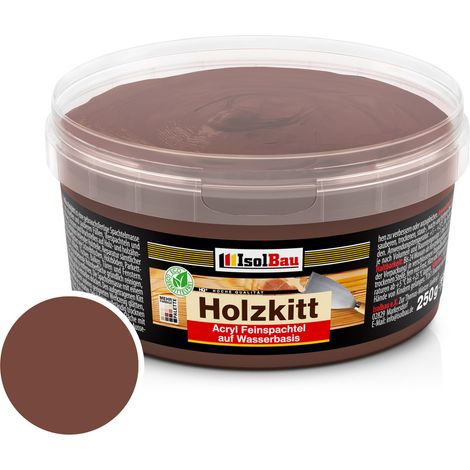 Holzkitt Spachtelmasse Holzspachtelmasse Außen Innen 250g Palisander ( Nr. 13 ) (1/5)