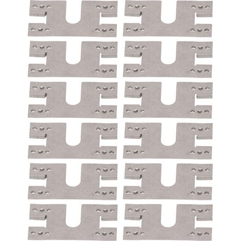 Lot de 100 joints conducteurs de mise à la terre pour panneaux photovoltaïques, protection contre la foudre, rondelles conductrices pour rails de guidage à rainure en T 30 x 40 mm (1/5)
