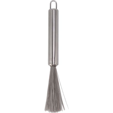 Brosse à récurer en acier inoxydable 304, manche long, pour nettoyer casseroles, plats, bols et plaques de cuisson (1/5)