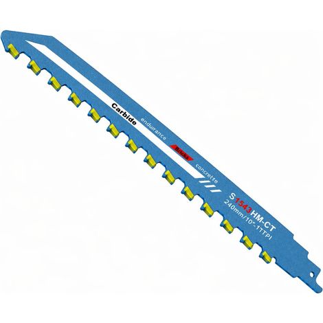 Sabre Saw Blade Brick 240 mm, Universal Carbide Blades Quick Cut (1/5)