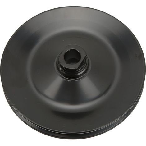 Single groove power steering pump pulley 8948BLK Replacement for Chevy 1965-1979. (1/5)
