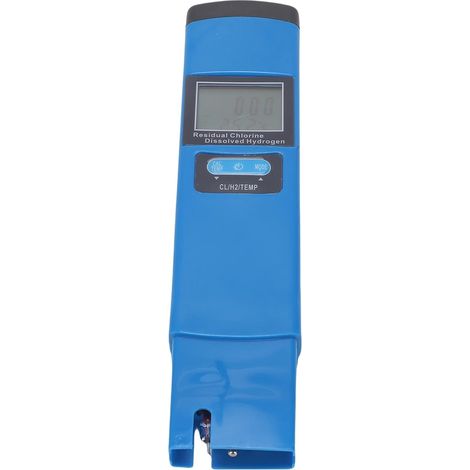 Testeur d'hydrogène précis 3 en 1 avec rétroéclairage pour piscine et aquarium. Appareil de mesure portable de la qualité de l'eau. (1/5)