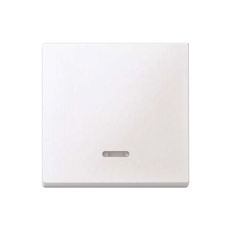 431019 ENJOLIVEUR SIMPLE VOYANT POUR COMMANDES, BLANC MAT, SYSTEM M