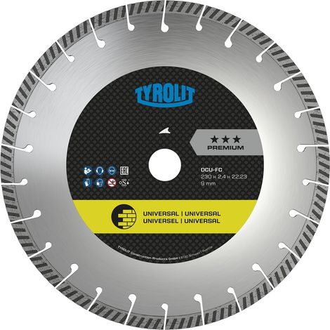 TYROLIT Diamant-Trennscheibe Premium DCUFC 230 x 2.4/9 mm Fast Cut (1/4)