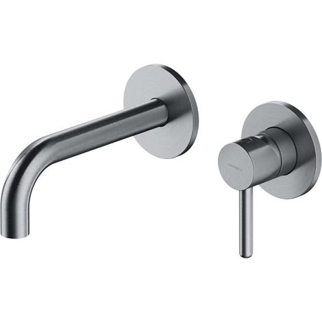 OMNIRES Y - Grifería de lavabo empotrada, instalación de 2 orificios, con cuerpo, níquel Y1215HNI (1/4)
