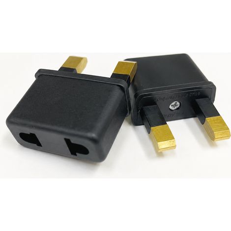 Adaptateur de voyage prise UK carré 1 poste en ABS et cuivre pur 10A 250V Noir 2 noir 3 6 35 g – Livraison gratuite