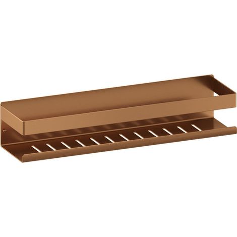 Etagère de douche 40x10cm – Cuivre brossé – Fixation murale – Résistante à l'humidité – Pour salle de bain moderne