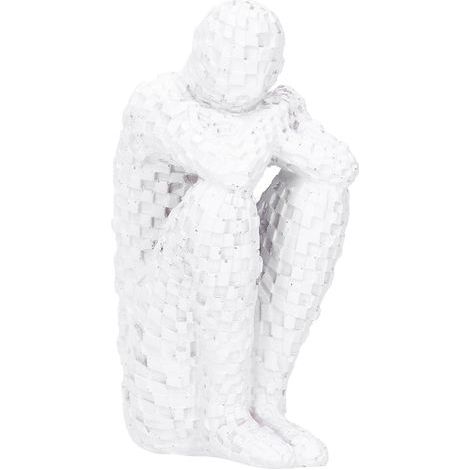 Resin Abstract Thinker Figurines Statue Office Home Decoration Accessories CraftsWhite
