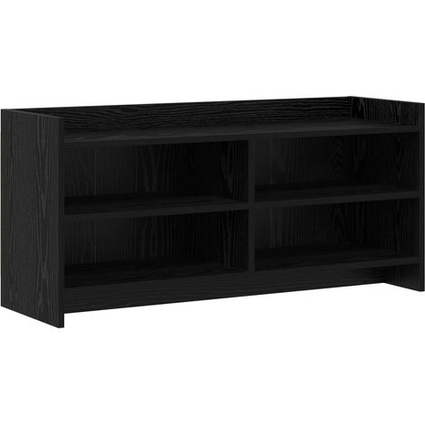 vidaXL Meuble TV 100 x 33 x 47 cm Chêne noir Bois d'ingénierie