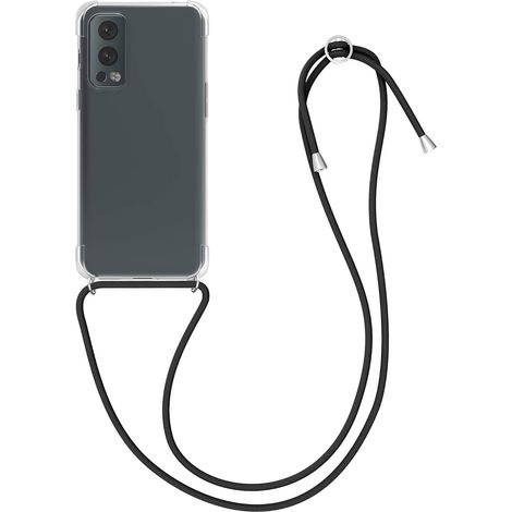 CUSTODIA PER ONEPLUS NORD 2 TRASPARENTE INCOLORE + CORDINO PROTETTIVO RESISTENTE (1/5)