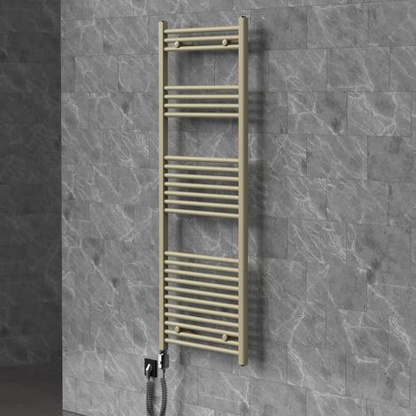 LuxeBath Handtuchheizkörper elektrisch 400 x 1500 mm Badheizkörper Sahara (1/5)
