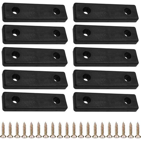 Set mit 10 Kunststoffgleitern zum Einschrauben (50 x 14 mm) – Bodenschoner – Möbelgleiter – Ideal für Parkett und Fliesen (1/3)