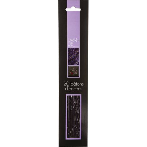 Confezione da 20 bastoncini di incenso alla lavanda H25cm - Atmosphera créateur d'intérieur (1/3)