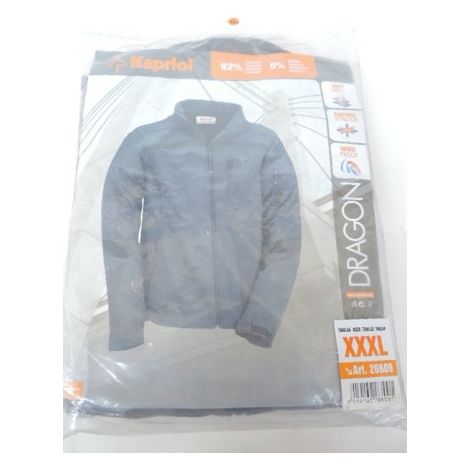 Veste de travail polaire grise Dragon taille XXXL pour extérieur KAPRIOL 28809
