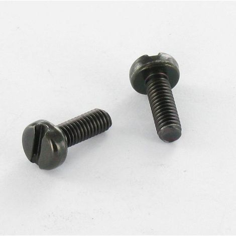 Vis métaux Tête cylindrique large TCL Fendue M6X25 Acier zingué noir-200 pièces