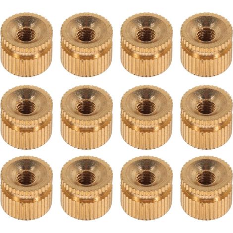 Écrous de Fixation en Cuivre Poli M4 pour Lampes Plafonniers, 15 Pièces, Usinage de Précision et Protection Électrique Améliorée pour Luminaires Encastrés (1/5)