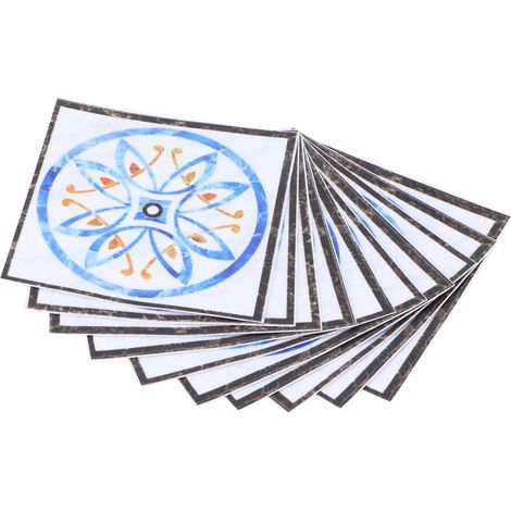 Lot de 20 autocollants de sol résistants à l'usure et à l'eau, pour la décoration de votre salon ou couloir. Autocollants diagonaux pour carrelage. (1/5)