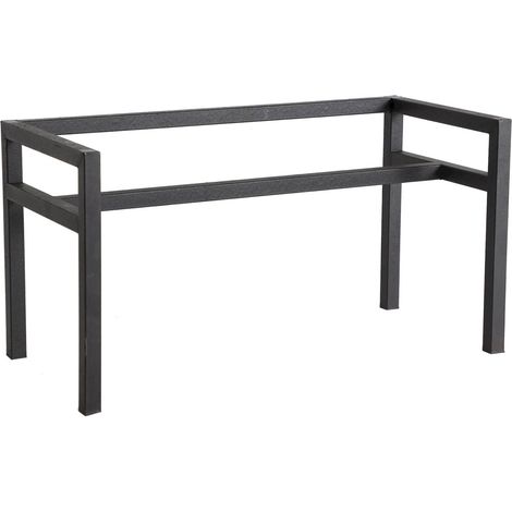 Base design industriel pour vitrine élégante - Noir mat industriel (1/5)