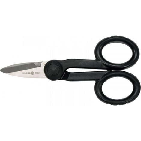 Ciseaux d'électricien 140 mm, manche isolé, 2900044 Vorel
