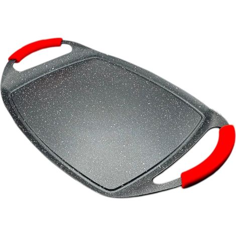 Salutella BBQ, bistecchiera cm 47x28 ad alto spessore adatto ad induzione