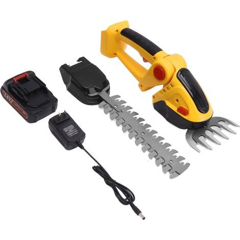 Cisaille à gazon sans fil Tondeuse à main rechargeable Taille-haie électrique 110240V Prise US. (1/5)