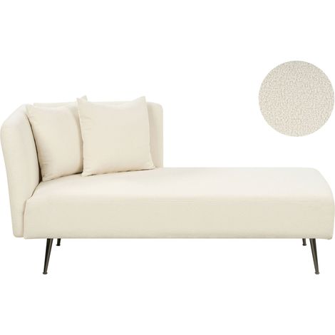 Left-Hand Chaise Lounge RIOM Boucle Off-White (1/5)