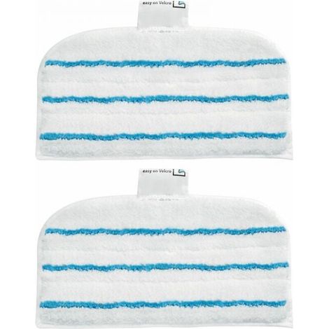 2 Patins En Microfibre FSMP20-XJ Rectangulaires Pour Balai Vapeur - Technologie EasyGlide