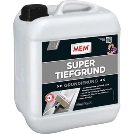 MEM Super-Tiefgrund 5 l milchig-weiß Grundierung für Innen und Außen