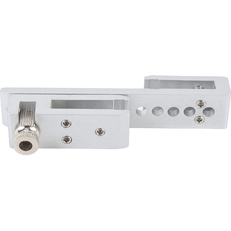 12-Loch-Schiebetürschloss, Sicherheitsriegel aus Metall für Zuhause, Hotel, Badezimmer, rahmenlose Duschkabine, silberfarben, 8 mm / 0,3 Zoll – AquaForge (1/5)