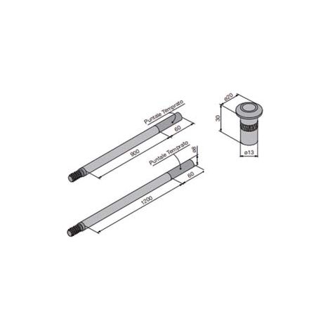 Kit Aste Interne per Serrature (190,05,0) Welka