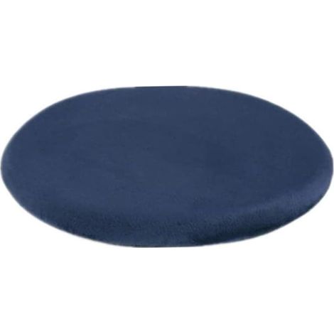 Rundes Sitzkissen, 33 cm großes Sitzkissen aus Memory-Schaum, weiches und rutschfestes rundes Kissen, blau (1/5)