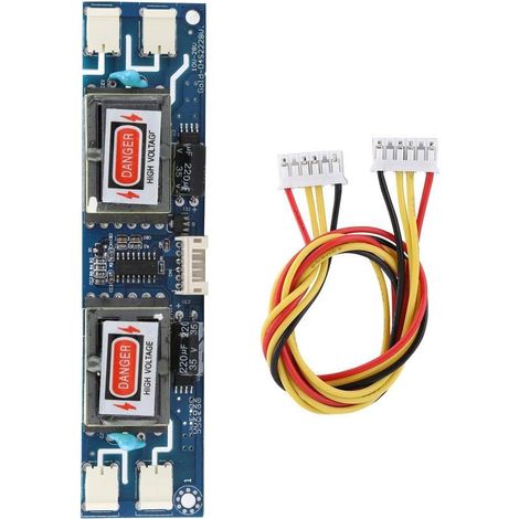 CCFL 4 Lampe Petit Port Carte Onduleur Haute Pression pour 10-26 "LCD Écran Rétro-Éclairage 10-28V 6Pin Board (1/5)