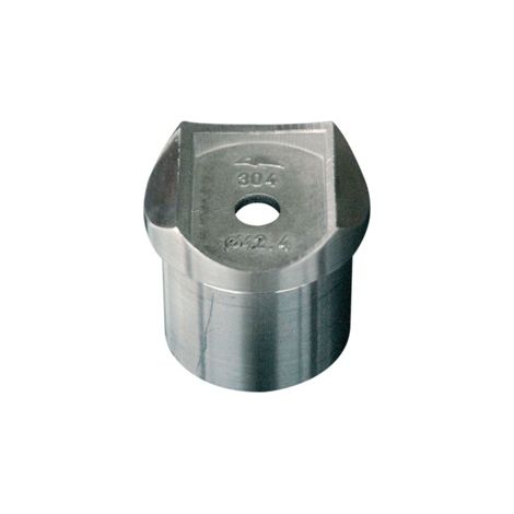 [QUALITE FRANCAISE] - Support main courante à fleur de poteau pour tube Ø48,3mm - Hauteur 36,5mm - À manchonner -  Inox 304