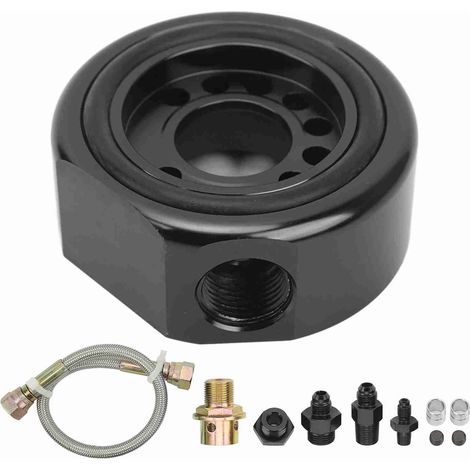 Adaptador sándwich de filtro de aceite de aluminio, kit de conversión VTEC de 11 piezas para Acura LS B18 B20 (1/5)