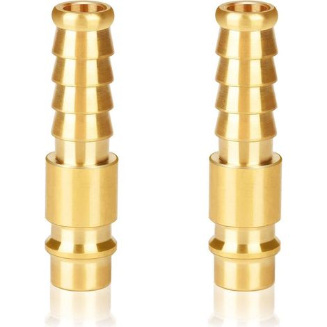 Sollbry 2 Stück 10-mm-Druckluftverschraubungen / Schnellkupplungen für Druckluftzubehör (1/5)