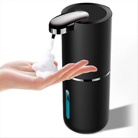 Distributeur de savon automatique 380 ml, distributeur de savon liquide sans contact, distributeur de savon moussant rechargeable par USB pour salle de bain B (1/5)