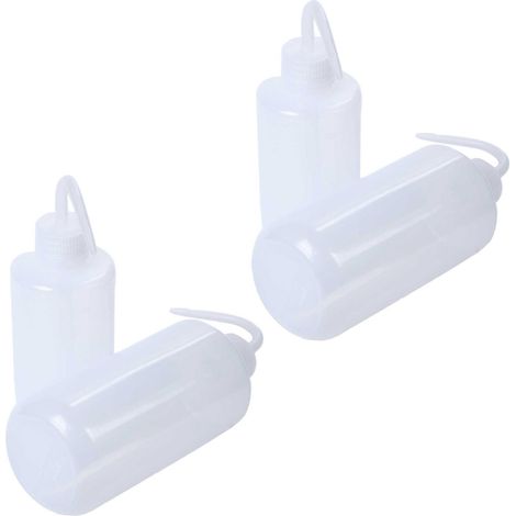 Lot de 4 flacons d'arrosage pour plantes, fleurs et succulentes, en plastique, avec bec verseur flexible - 250 m (1/4)