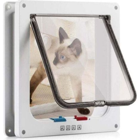 Chatiere Pour Chat Chien Pour les animaux de compagnie Taille L 23.5 25 5.5cm, Blanc--