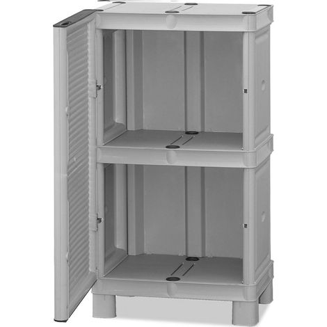 ARMADIO CONCERT DI MEDIA ALTEZZA IN POLIPROPILENE 50 X 39 X 92 CM COLORE GRIGIO