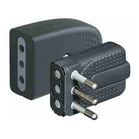 BTIS2465TGP Spina corner 2P+T 10A - antracite