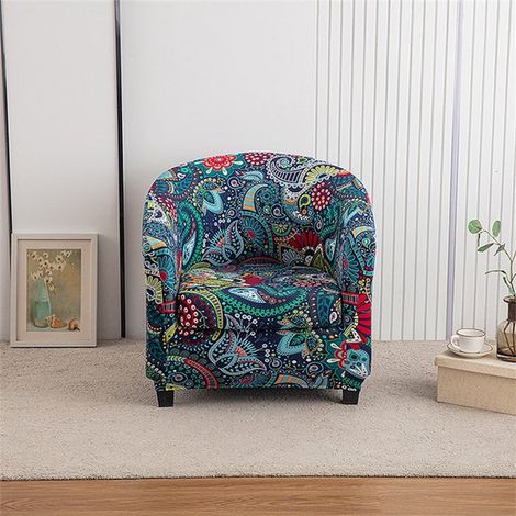Funda elástica para sillón, Funda resistente para sillón (incluye funda para cojín de asiento), Funda antideslizante para asiento tipo butaca (1/5)