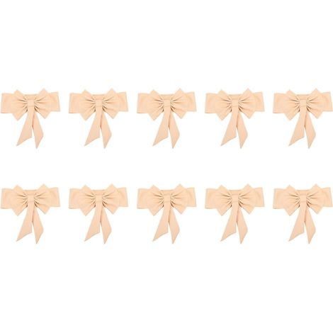 10pcs Écharpes de Chaise Noeuds, Écharpes de Chaise pour Mariage Élastiques Noeuds de Chaise Écharpes Universelles Décoratives pour Les Décorations de Banquet de Réception (Champagne) (1/5)