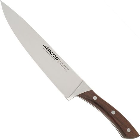 Cuchillo de Cocina Arcos Natura 155510 de Acero Nitrum, Mango de Madera de Palisandro y 20 cm de Hoja en estuche (1/5)
