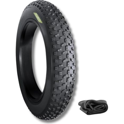COPERTONE 20 X 4.0 + CAMERA PER FAT BIKE E-BIKE GOMMA 20'' TIRES PNEUMATICO TASSELLATO PER BICI ELETTRICA (1/5)