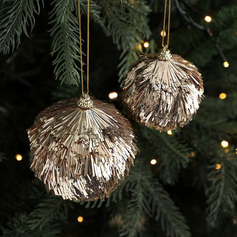 Pom Pom - Boule Décorative En Paillettes Pour Arbre De Noël - Idéal Pour Décoration De Fête - 6 cm Ou 8 cm - 1 Pièce (1/5)