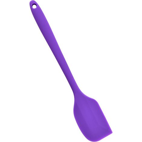 Spatule en Silicone de Cuisine Résistante à la Chaleur, Alimentaire et Antiadhésive pour la Pâtisserie et la Cuisson - Violet (1/5)