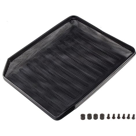 Lot en métal noir de trieur de courrier, classeur de documents, plateau en maille pour bureau, organisateur de dossiers, support de lettres (1/5)