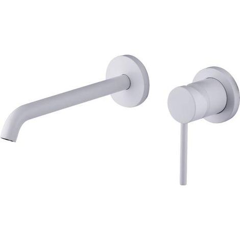 Miscelatore per lavabo a parete bianco opaco Gattoni Easy 2337/23BO Bianco opaco (1/2)
