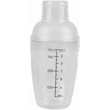 Mezclador de cócteles transparente de resina de policarbonato a prueba de fugas con accesorio de barra tipo escalera (300 ml) (1/4)